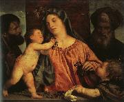  Titian Madonna of the Cherries oil painting reproduction